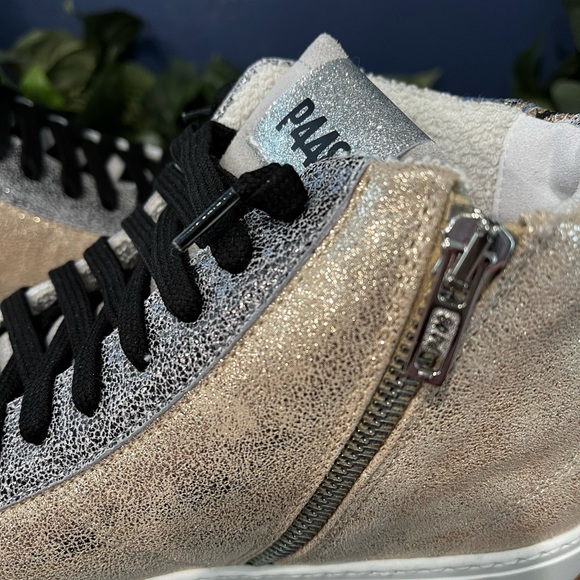 REDUCED!! NIB P448 Women’s Sneakers Size 39 US 8-1/2 to 9. Hi Top Starbs - Picture 4 of 9